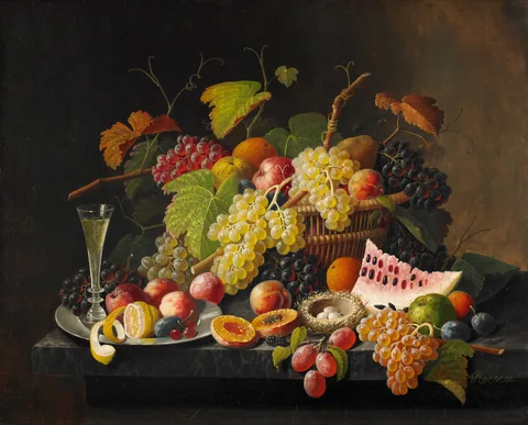 Severin Roesen, Fruit Still Life