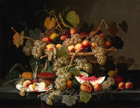 Severin Roesen, Still Life with Fruit