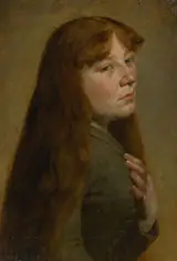 Jozef Hanula, Study of a Woman from Three Quarters Profile