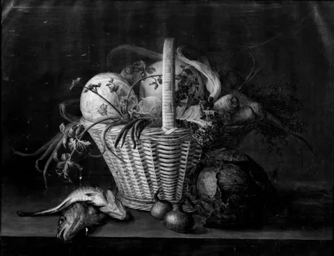 Frants Diderik Bøe, A Basket with Vegetables
