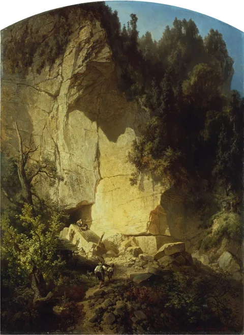 Ernst Erwin Oehme, Quarry in Saxon Switzerland