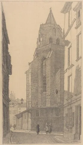 F. L. Griggs, Apse of St.-Didier, Avignon