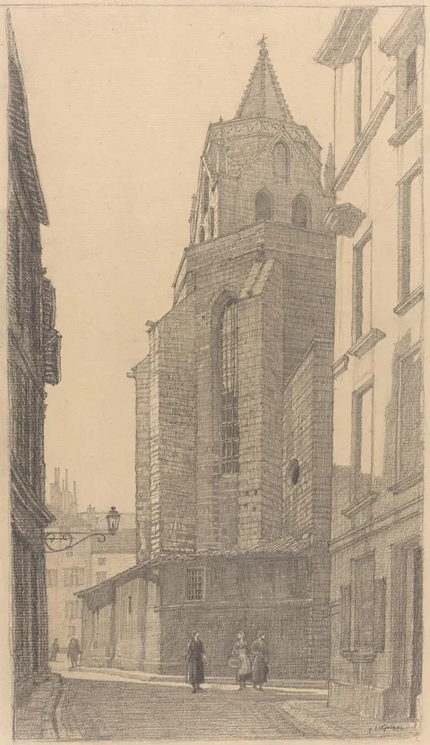 F. L. Griggs, Apse of St.-Didier, Avignon