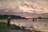 Frithjof Smith-Hald, The Fjord at Sunset
