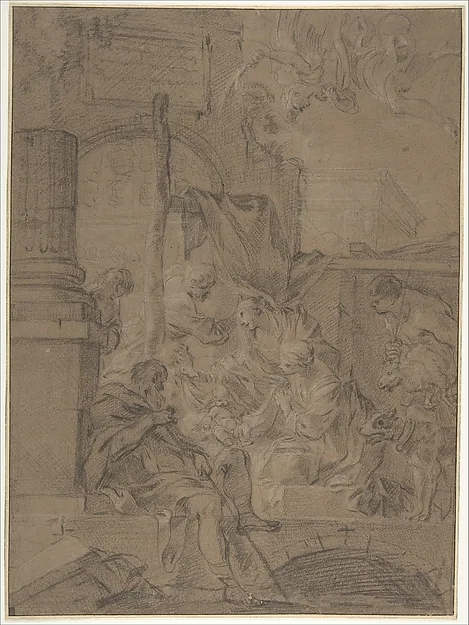 Sébastien Bourdon, The Adoration of the Shepherds