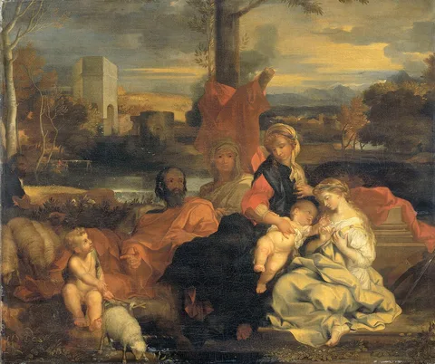 Sébastien Bourdon, The Mystic Marriage of St Catherine