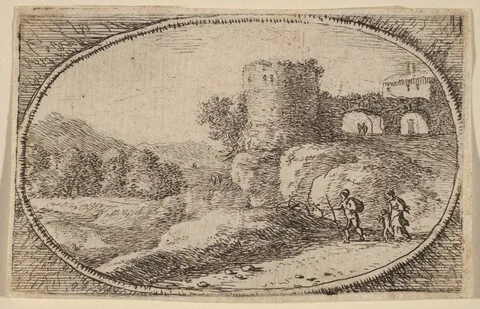 Herman van Swanevelt, The Large Round Tower