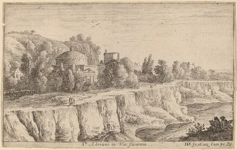 Herman van Swanevelt, Church of San Adrian on the Via Flaminia