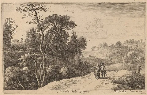 Herman van Swanevelt, First View of Zugro