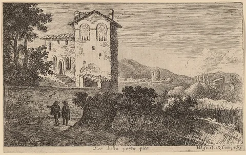 Herman van Swanevelt, Villa Outside the Porta Pia