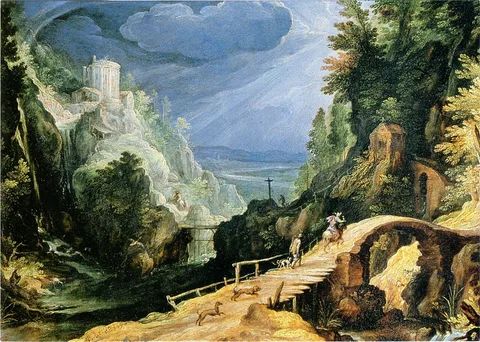 Paul Bril, Mountain landscape