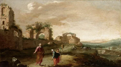 Bartholomeus Breenbergh, Elijah and the Widow of Zarephath