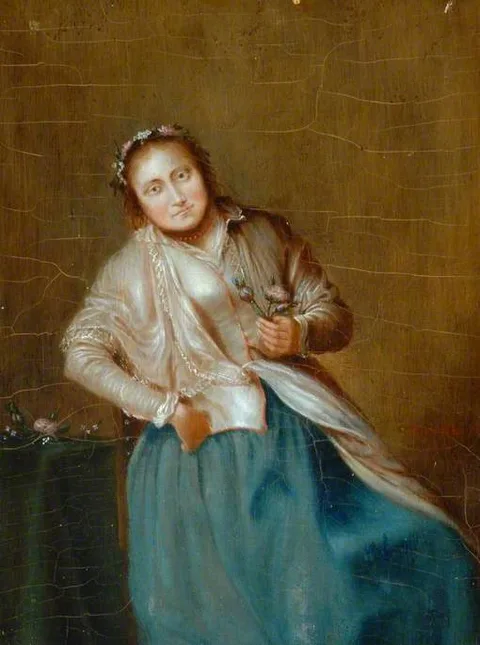 Anthonie Palamedesz., Portrait of a Lady Wearing a Wreath of Roses