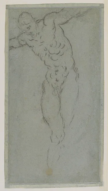 Jacopo Tintoretto, Reclining Male Figure