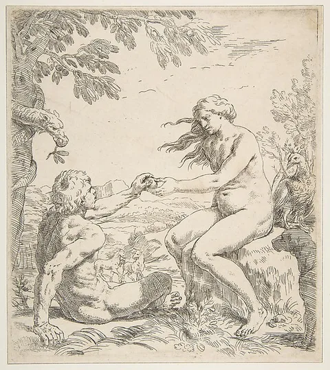 Simone Cantarini, Adam and Eve