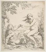 Simone Cantarini, Adam and Eve