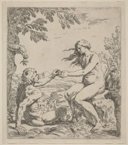 Simone Cantarini, Adam and Eve