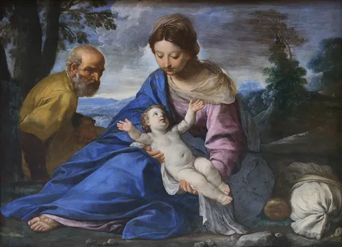 Simone Cantarini, The Rest on the Flight into Egypt