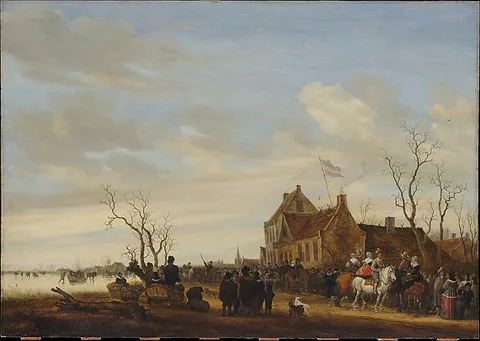 Salomon van Ruysdael, Drawing the Eel