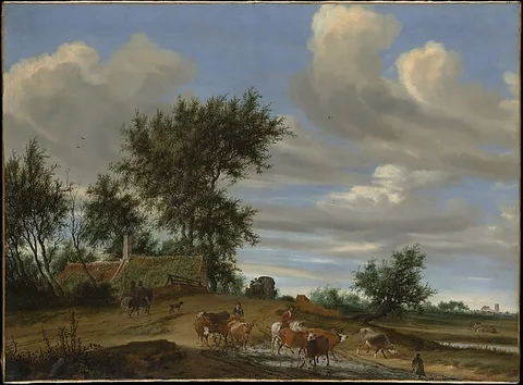 Salomon van Ruysdael, A Country Road