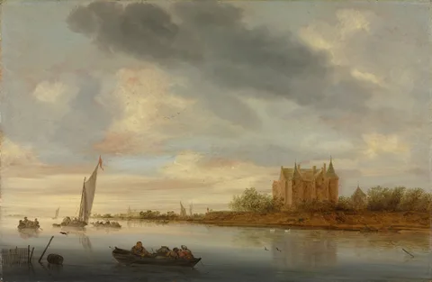 Salomon van Ruysdael, Castle on a River