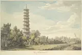 William Marlow, View of the Wilderness at Kew