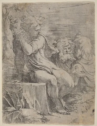Parmigianino, The Boy and Two Old Men
