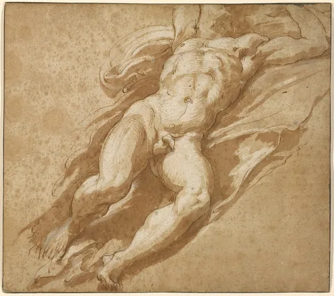 Parmigianino, Figure Study