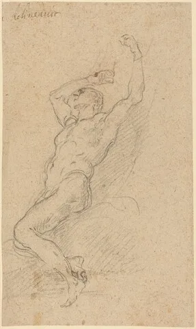 Francesco Solimena, A Nude Man Chained to a Rock