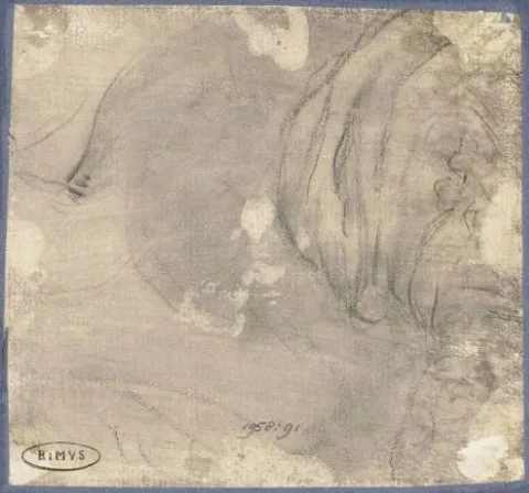 Francesco Solimena, Fragment van een krijtschets