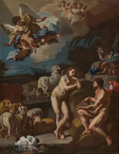 Francesco Solimena, Adam and Eve in Paradise