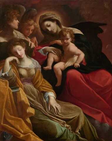 Ludovico Carracci, The Dream of Saint Catherine of Alexandria