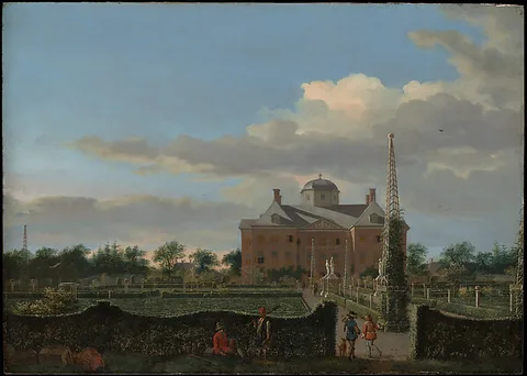 Jan van der Heyden, The Huis ten Bosch at The Hague and Its Formal Garden (View from the South)