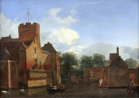 Jan van der Heyden, Schloss Loenersloot in Holland