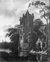 Roelof Jansz van Vries, Ruins of a Castle by a River