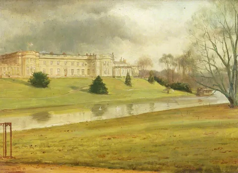 George Goodwin Kilburne, Wynyard Hall overlooking the Lake