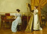 George Goodwin Kilburne, The Music room