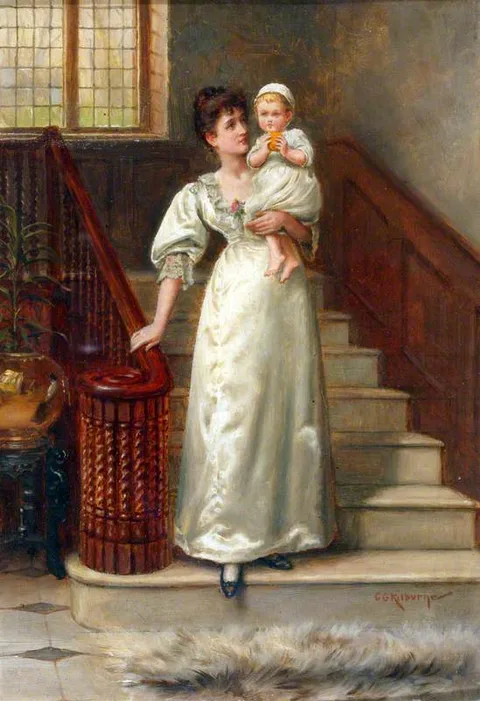 George Goodwin Kilburne, On the Staircase