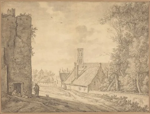 Herman Saftleven, Village Landscape