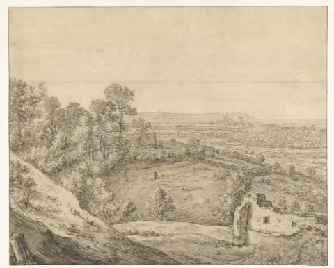 Herman Saftleven, Gezicht op Kleve vanaf de Monterberg