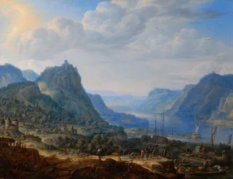 Herman Saftleven, View on the Rhine