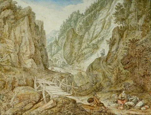Herman Saftleven, Mountainous Landscape