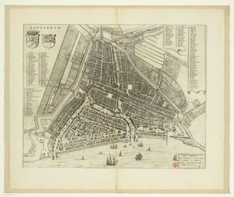 Joan Blaeu, Plattegrond van Rotterdam