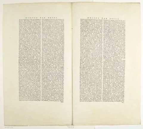 Joan Blaeu, Eerste tekstblad bij de kaart van het beleg van Breda, 1624