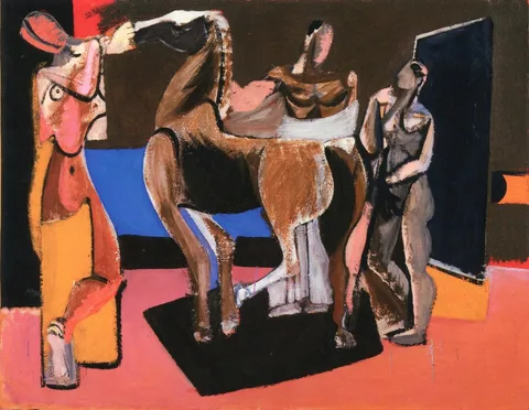 Arshile Gorky, Composition: Horse and Figures