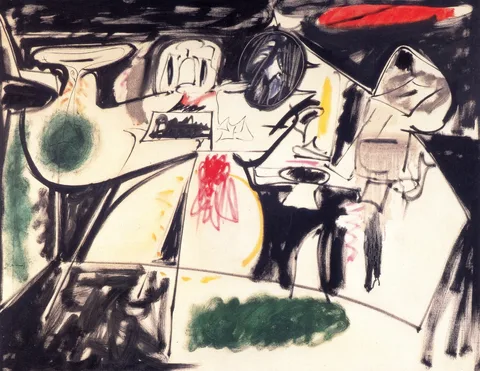 Arshile Gorky, Last Painting (The Black Monk)