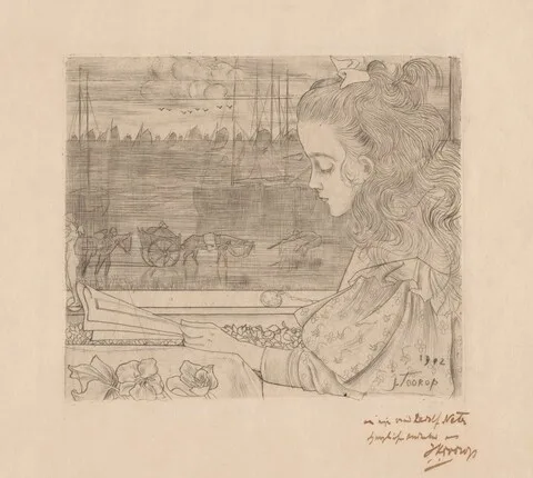 Jan Toorop, Charley voor Het Raam [Charley in Front of the Window]