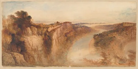 John Martin, View on the River Wye, Looking towards Chepstow