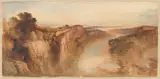 John Martin, View on the River Wye, Looking towards Chepstow