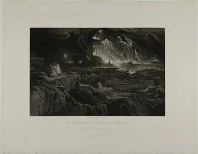 John Martin, The Destruction of Sodom and Gomorrah, from Illustrations of the Bible